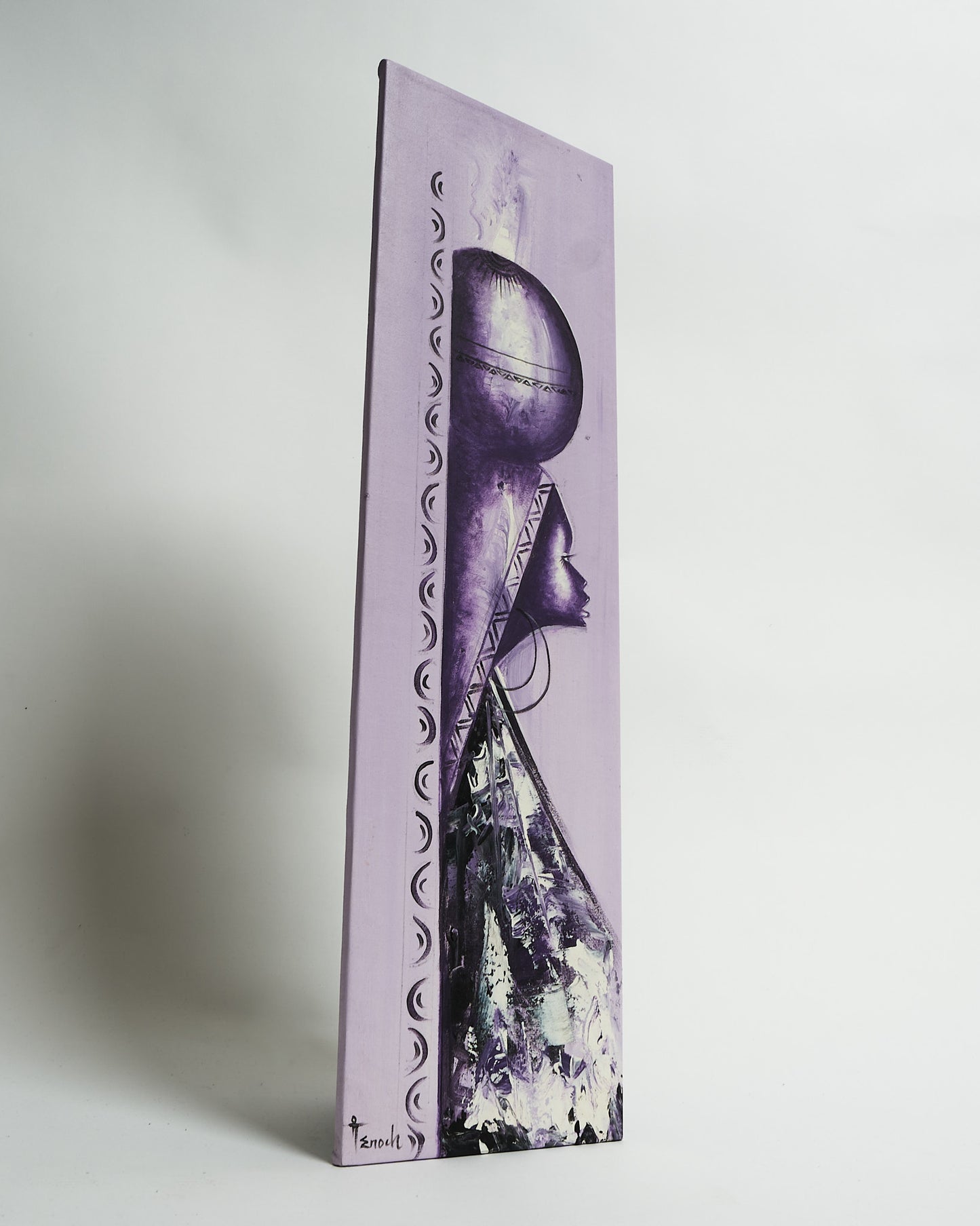 Purple Lady Carrying Pot