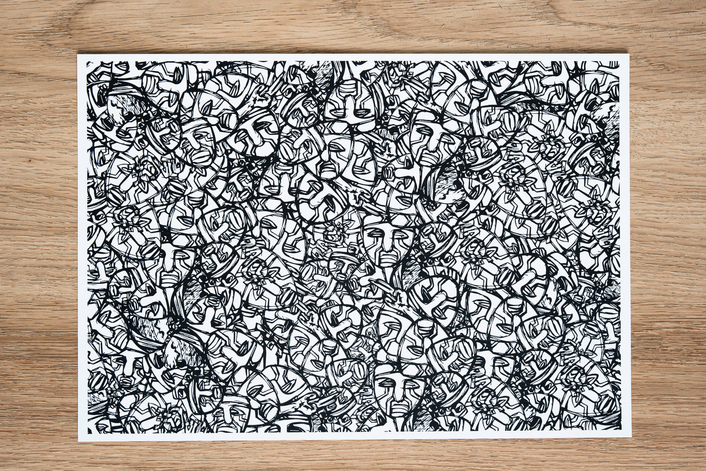 Nzema masks print